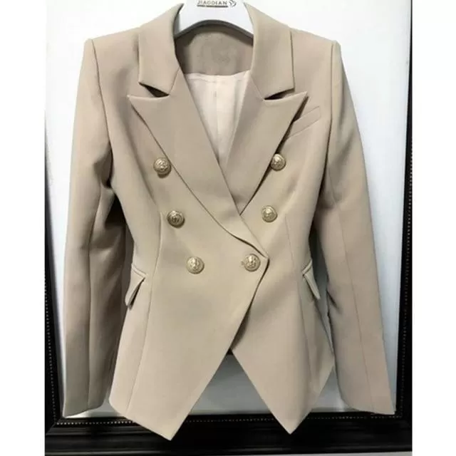 Blazer-veste habillée-boutons dorés-double boutonnage-Classe-noir-blanc-vert-bleu-jaune-