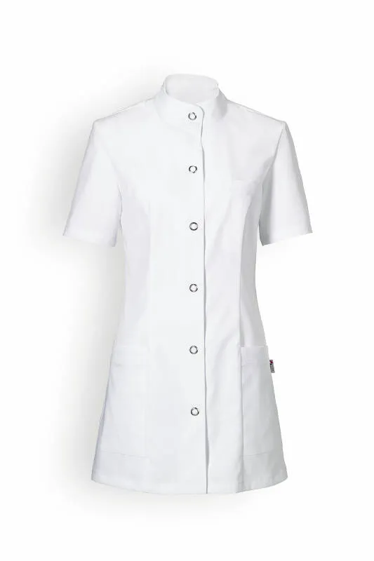 Blouse Beauté Femme - Col officier blanc