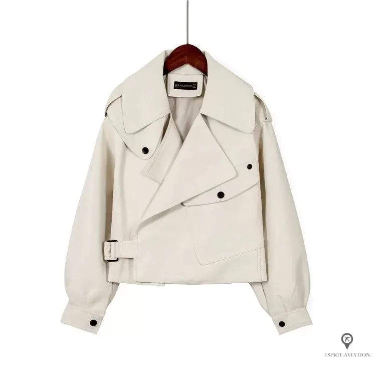 Blouson Aviateur Femme Blanc Neige