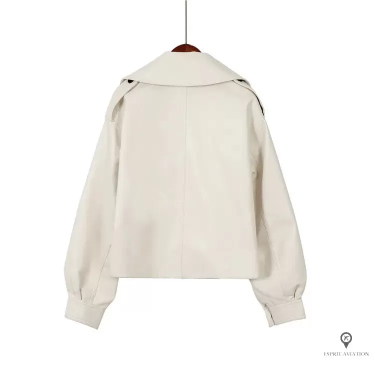 Blouson Aviateur Femme Blanc Neige