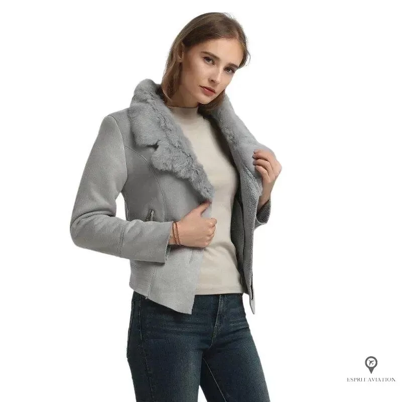 Blouson Aviateur Femme Bleu