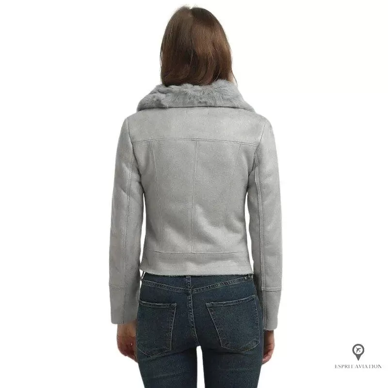 Blouson Aviateur Femme Bleu