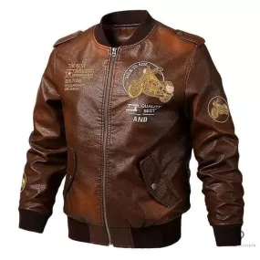 Blouson Aviateur Homme Harley Davidson Marron