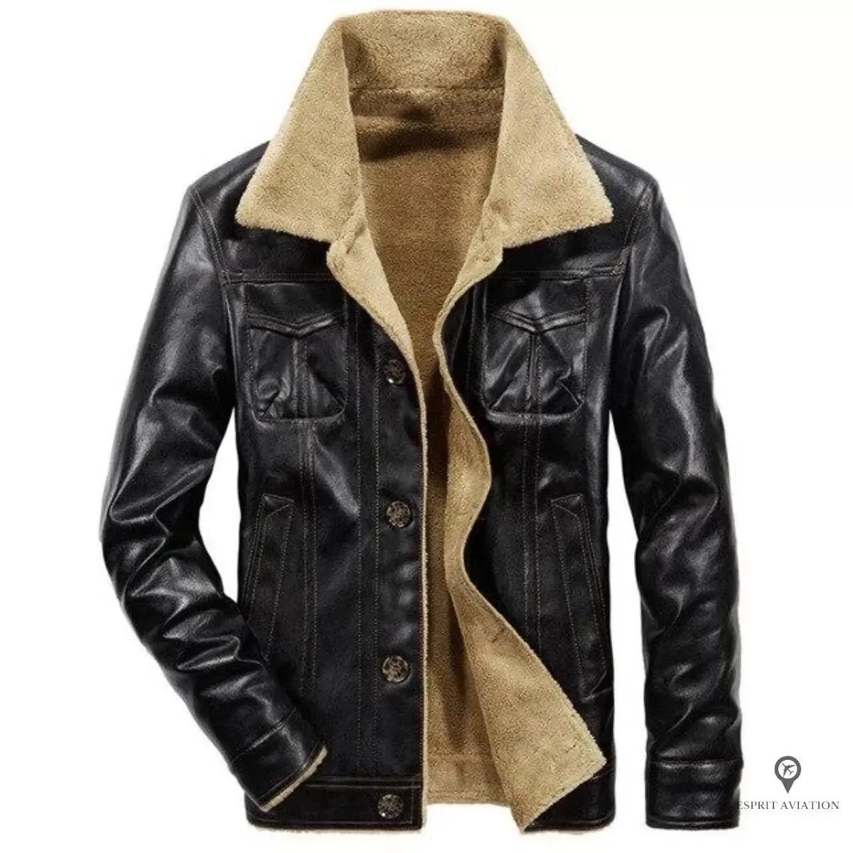 Blouson Aviateur Homme Imitation Cuir