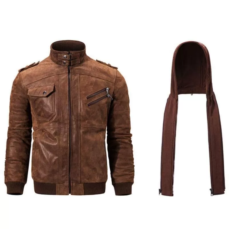 Blouson Veste Steampunk en Cuir