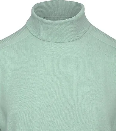 Blue Industry Pull Col Roulé Vert Clair KBIW23-M11-green co