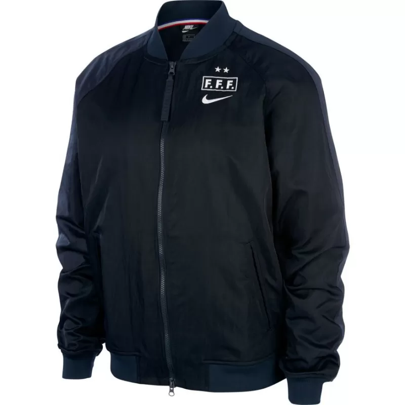 Bomber Nike FFF - Obsidienne foncée/Obsidienne foncée/Blanc