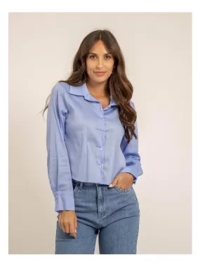 Chemise courte OCELIA - Bleu