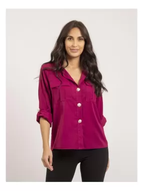 Chemise courte ORELIE - Violet