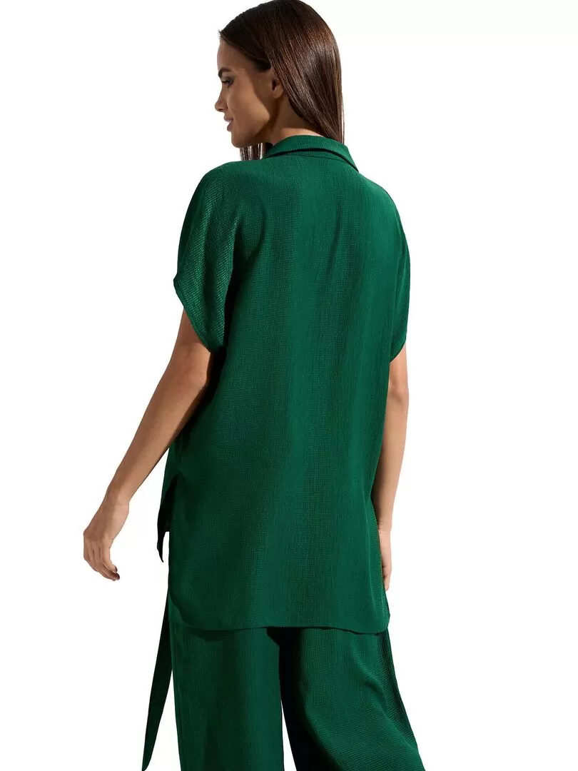 Chemise estivale manches courtes Japan - Vert