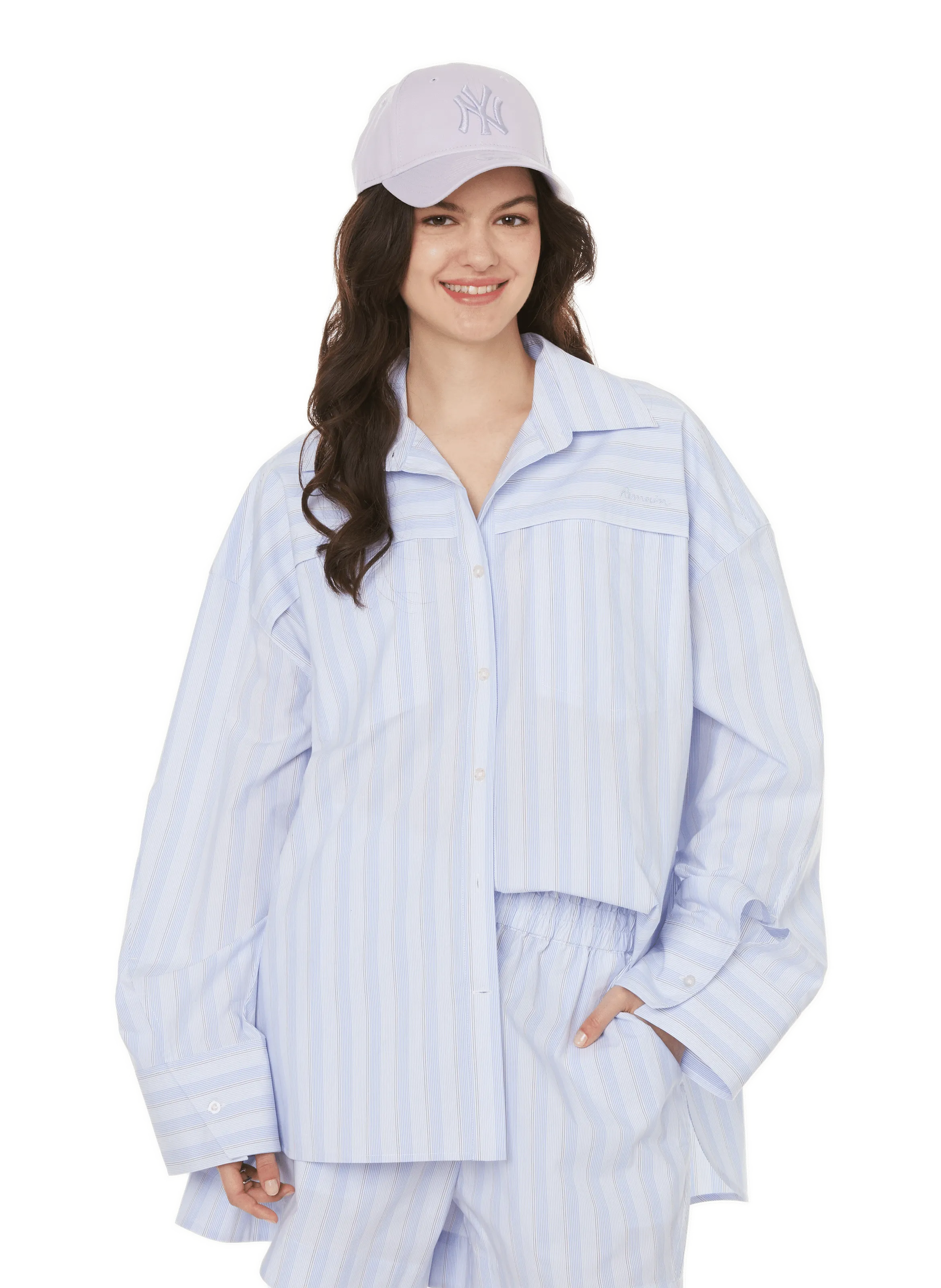 CHEMISE RAYé OVERSIZE - REMAIN pour FEMME | Printemps