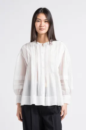 CHEMISE à JEU DE PLIS PLATS ET PINCES EN COTON BIO TRIPOLI - SOEUR pour FEMME | Printemps