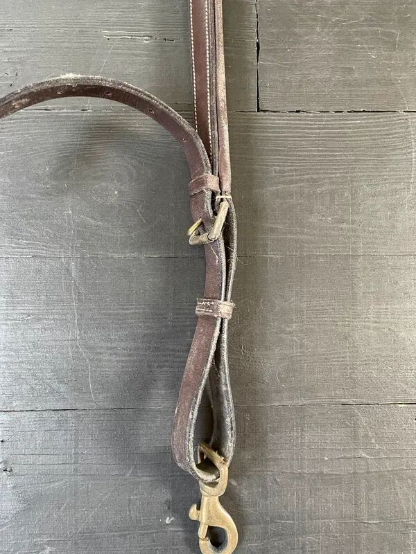 Collier de chasse cheval cuir marron