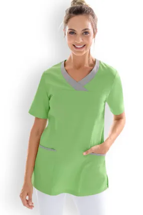 CORE Tunique Femme vert pomme/gris