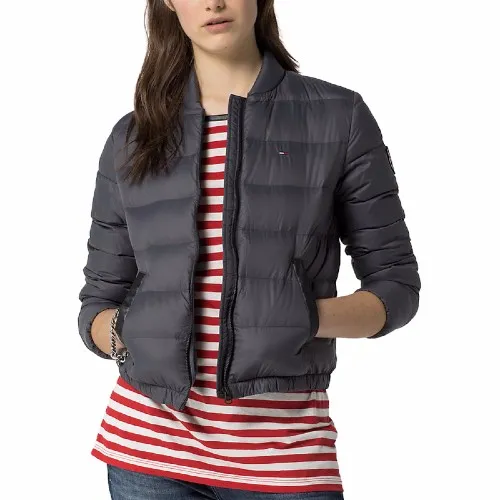 Doudoune Tommy Hilfiger femme modèle Celica Bomber gris anthracite