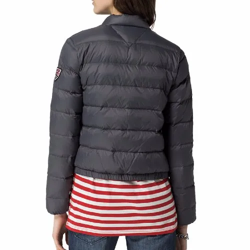 Doudoune Tommy Hilfiger femme modèle Celica Bomber gris anthracite