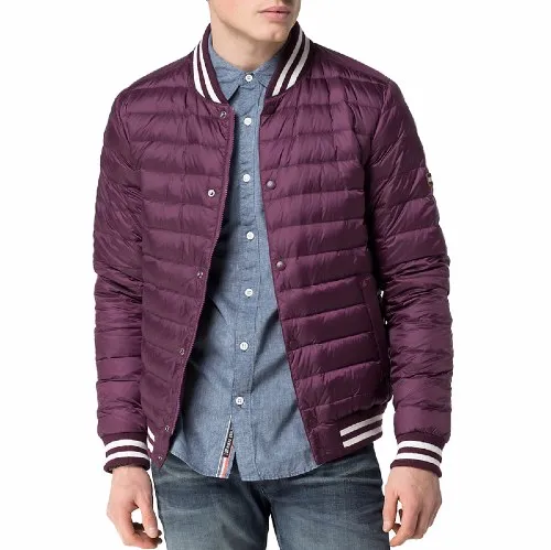 Doudoune Tommy Hilfiger homme coupe teddy modèle Jack potent purple