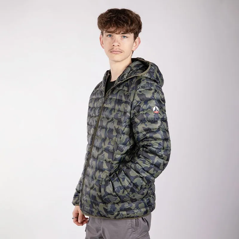 Doudoune à capuche imprimé camouflage Nico Homme JOTT à prix dégriffé 