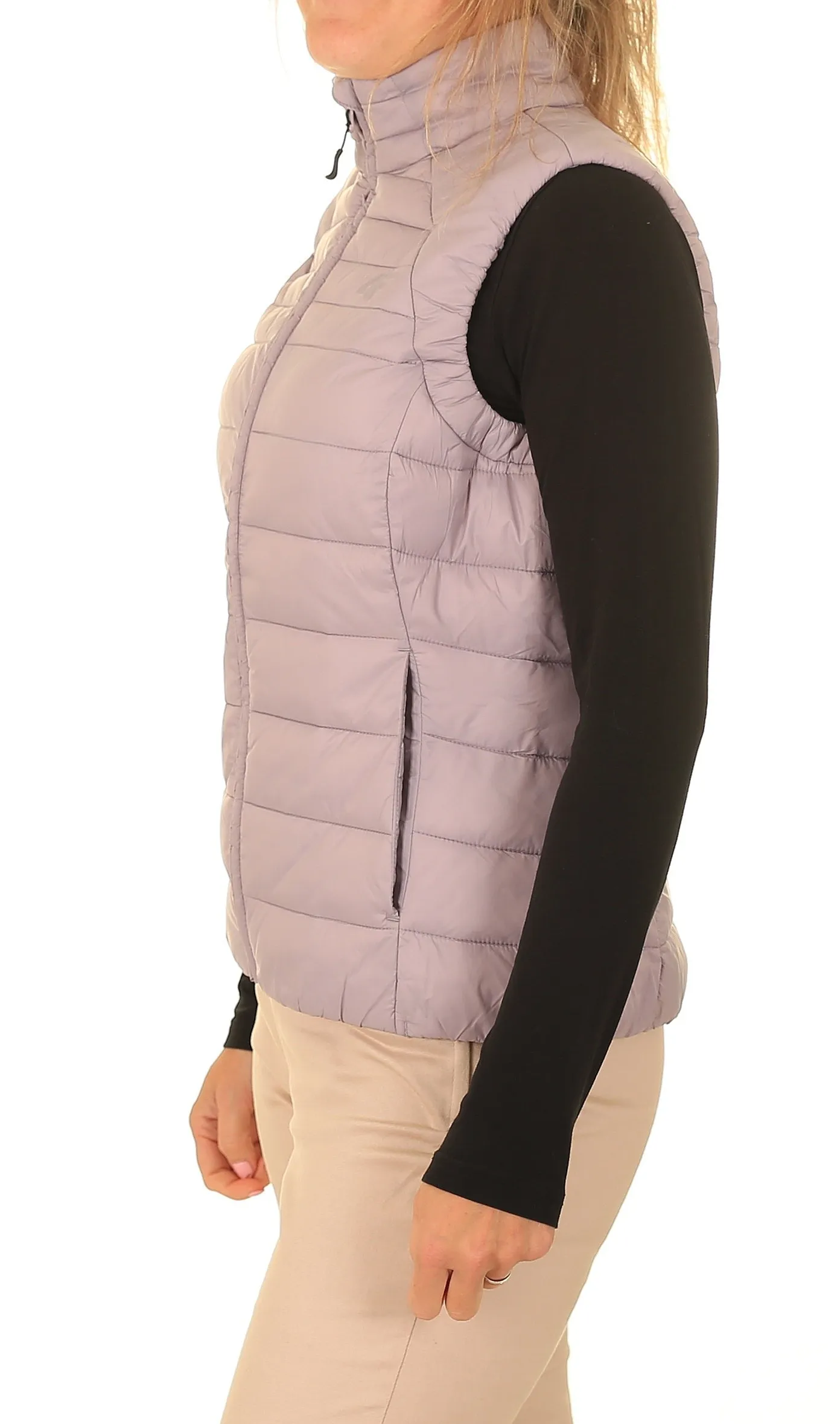 gilet 4F 4FAW23TVESF072 - 56S/Light Pink - women´s