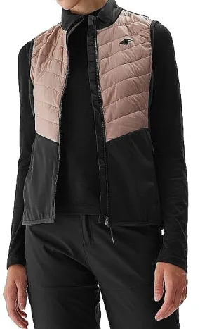 gilet 4F 4FAW23TVJAF048 - 82S/Light Brown - women´s