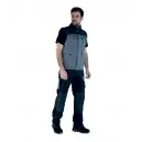 Gilet de Travail Sans Manches Shovel Gris et Noir - ADOLPHE LAFONT