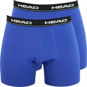 HEAD Lot de 2 Boxers Homme Coton BASICN Bleu