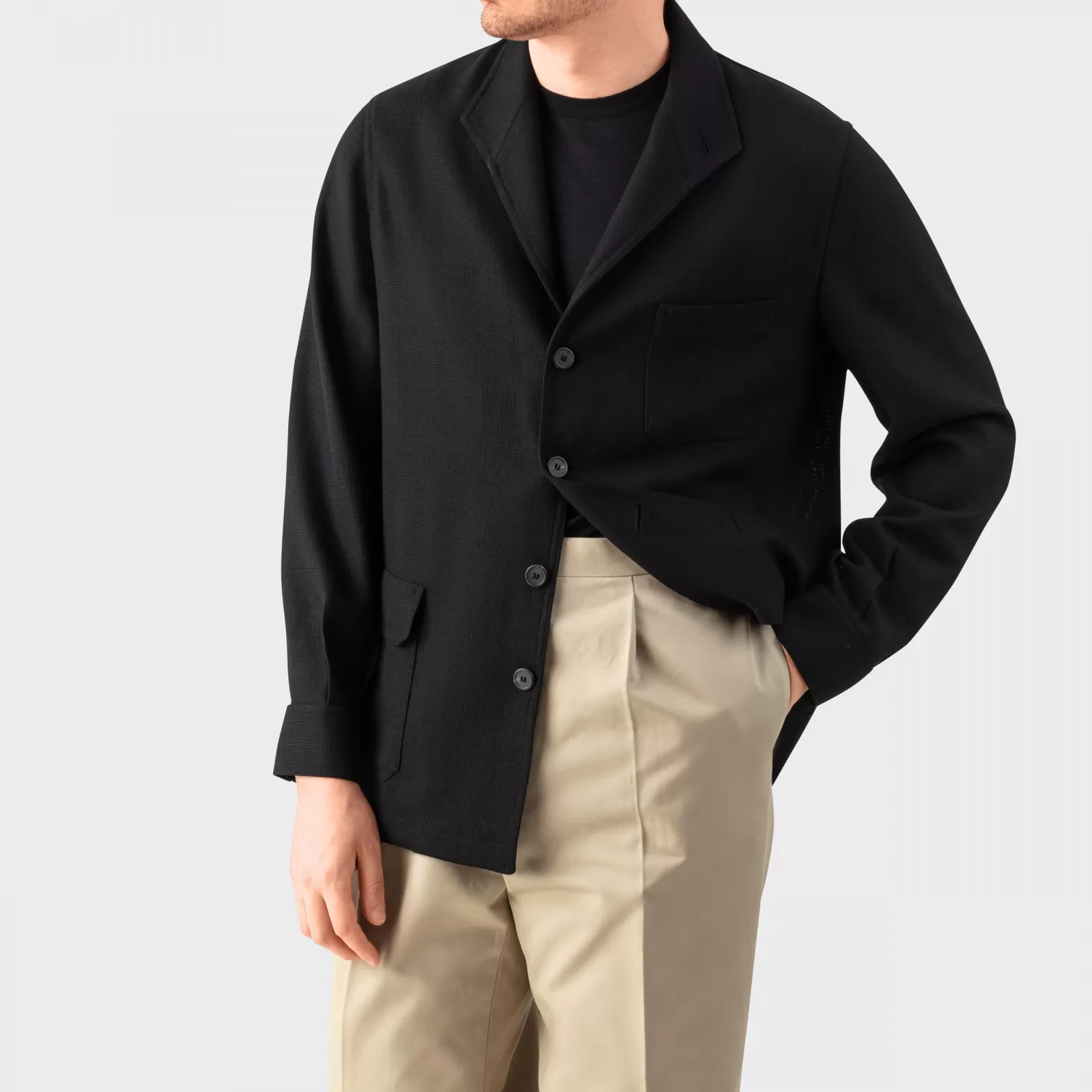 Justo Gimeno : Teba Jacket Fresco : Noir