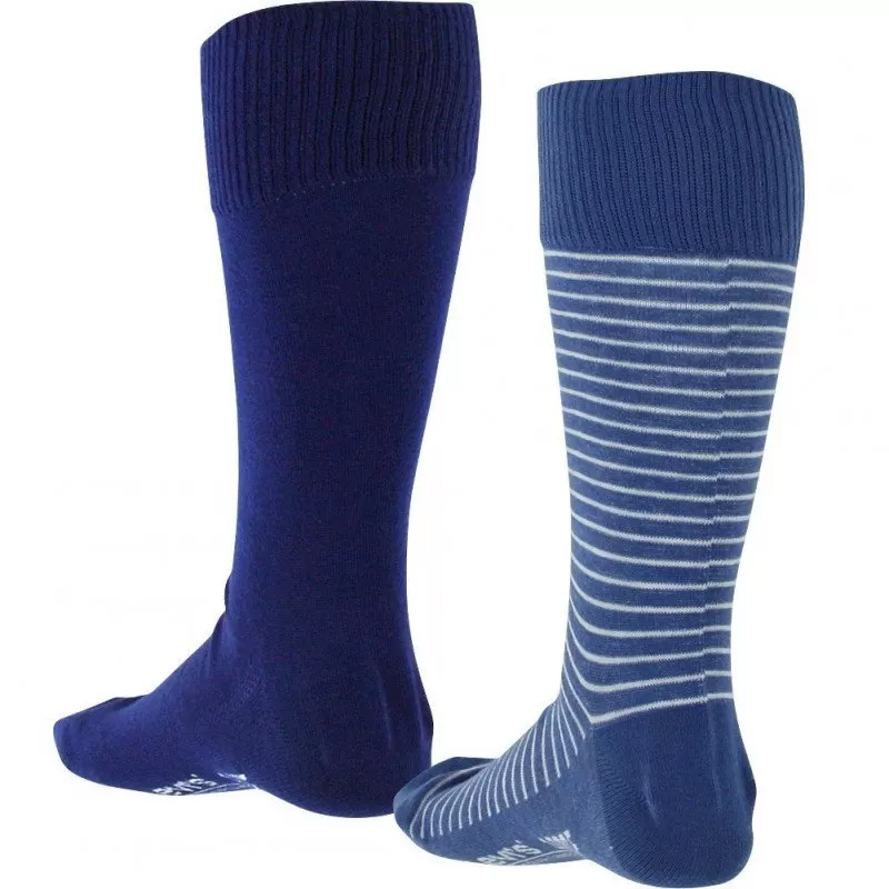 LEVI'S 2 paires de Chaussettes Coton VINTAGE STRIPE Bleu Roi Ciel