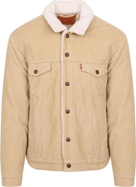 Levi's Veste Trucker Corduroy Beige 16365-0218 commander en 