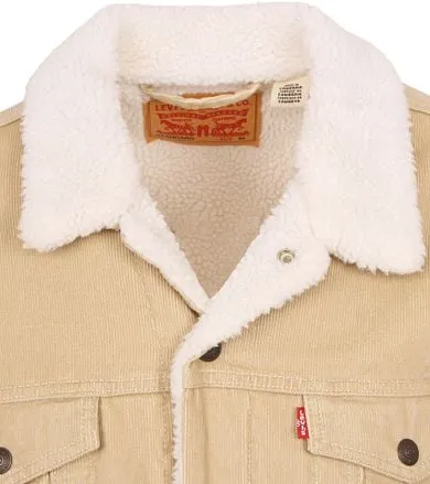 Levi's Veste Trucker Corduroy Beige 16365-0218 commander en 