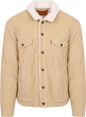 Levi's Veste Trucker Corduroy Beige 16365-0218 commander en 