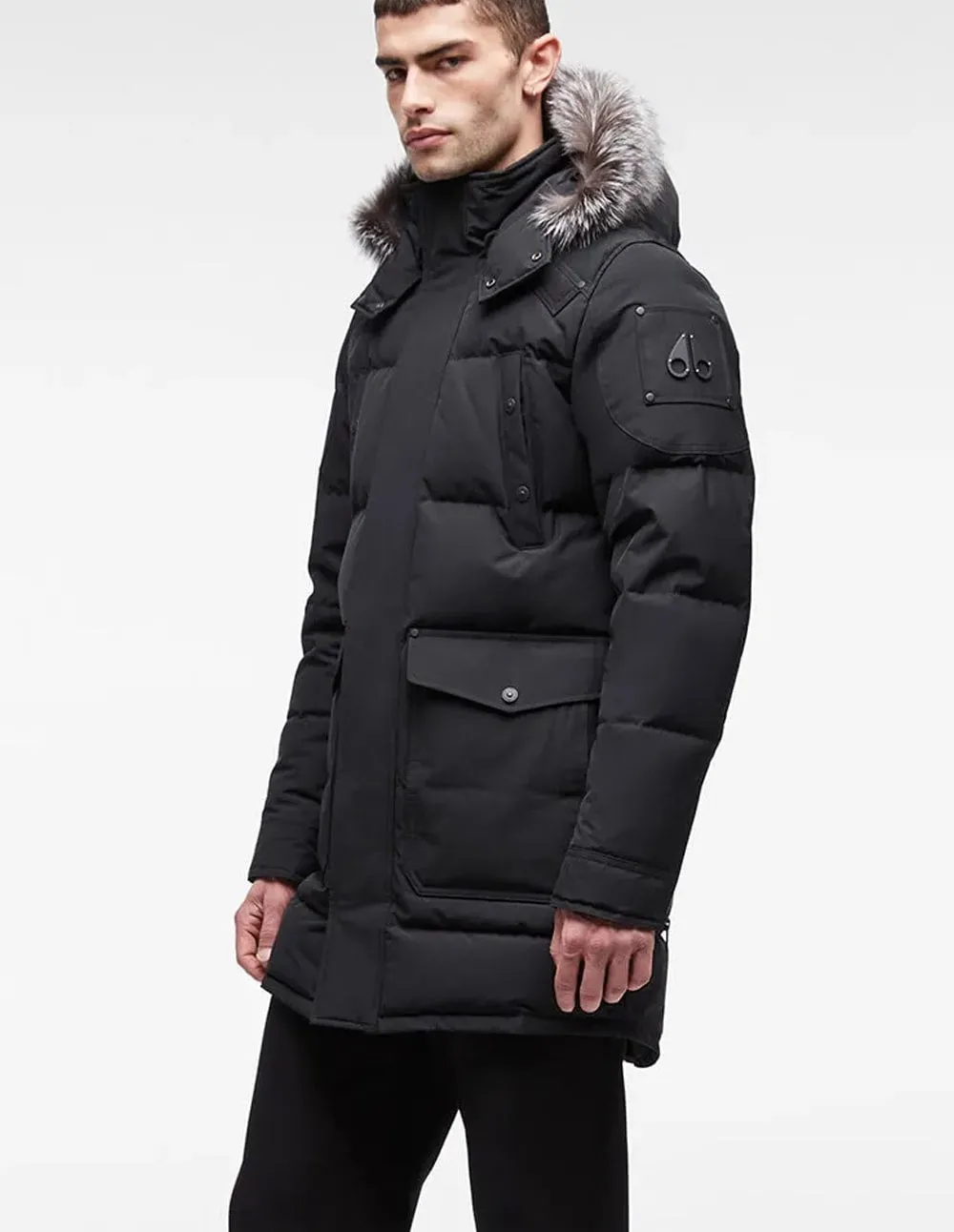 Parka Plumas Moose Knuckles Onyx Big Ridge Negro Hombre