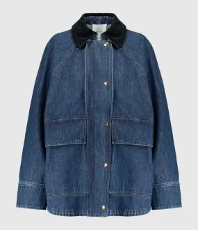 PATOU Partager  Parka Denim Bleu  