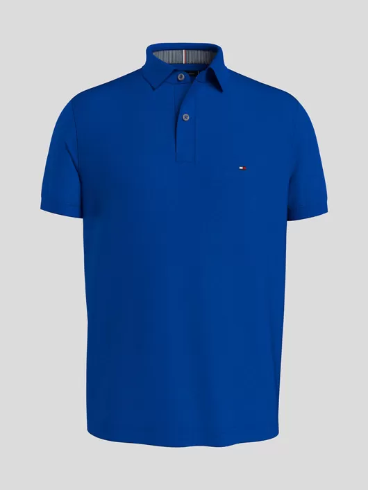 Polo Bleu Roi Tommy Hilfiger Grande Taille bleu homme grande taille - Capelstore