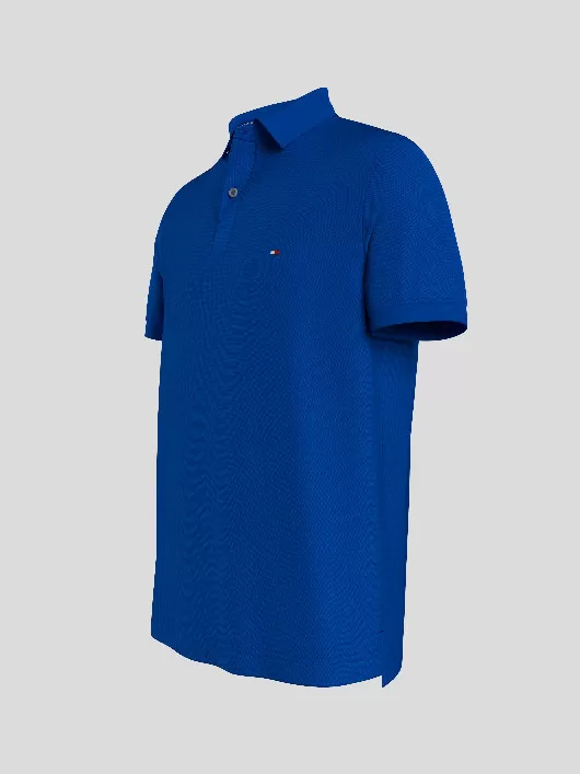 Polo Bleu Roi Tommy Hilfiger Grande Taille bleu homme grande taille - Capelstore