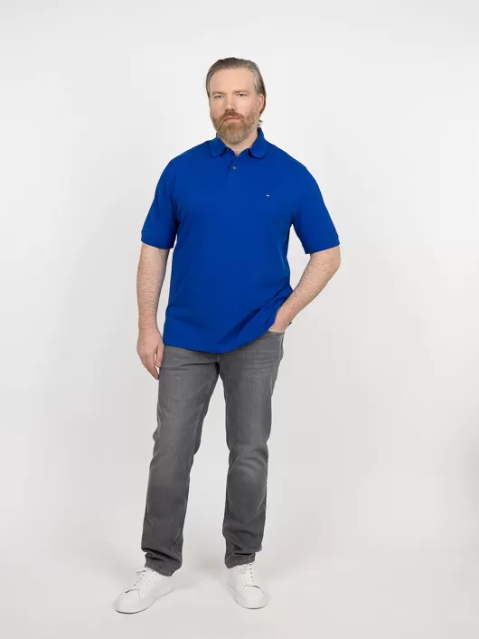 Polo Bleu Roi Tommy Hilfiger Grande Taille bleu homme grande taille - Capelstore