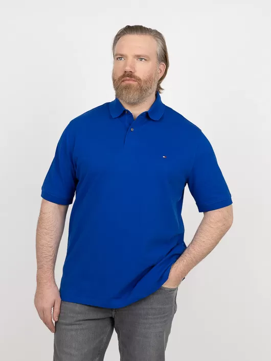 Polo Bleu Roi Tommy Hilfiger Grande Taille bleu homme grande taille - Capelstore