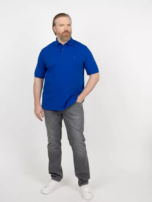 Polo Bleu Roi Tommy Hilfiger Grande Taille bleu homme grande taille - Capelstore