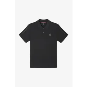 Polo CLAB noir en coton Le Temps des Cerises - Maillot de corps Homme sur MenCorner