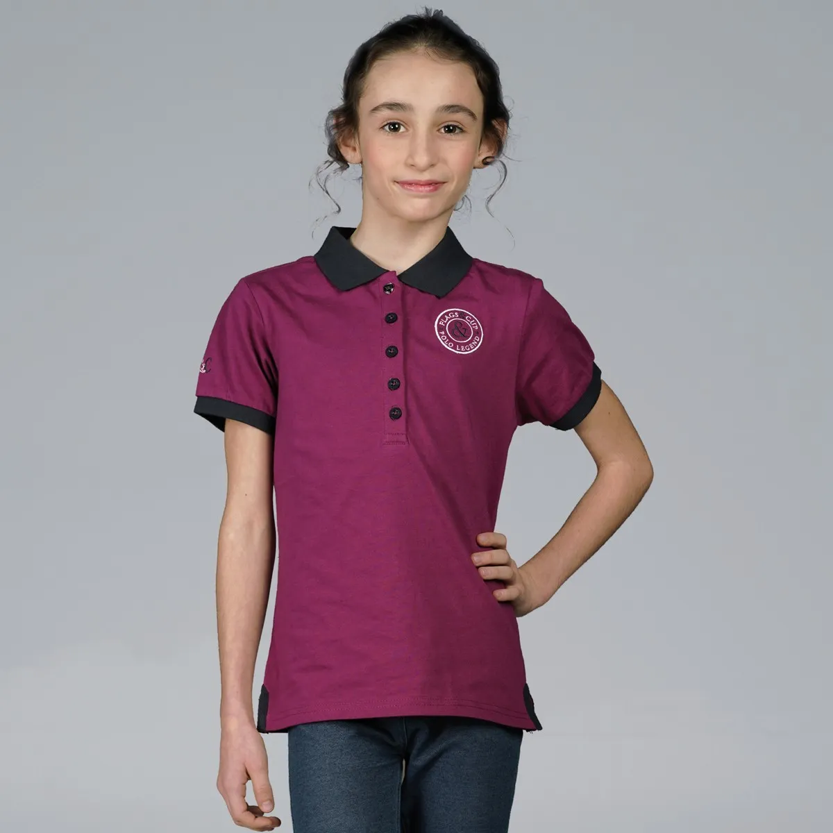 Polo enfant CALI Flags & Cup pour Cavalier