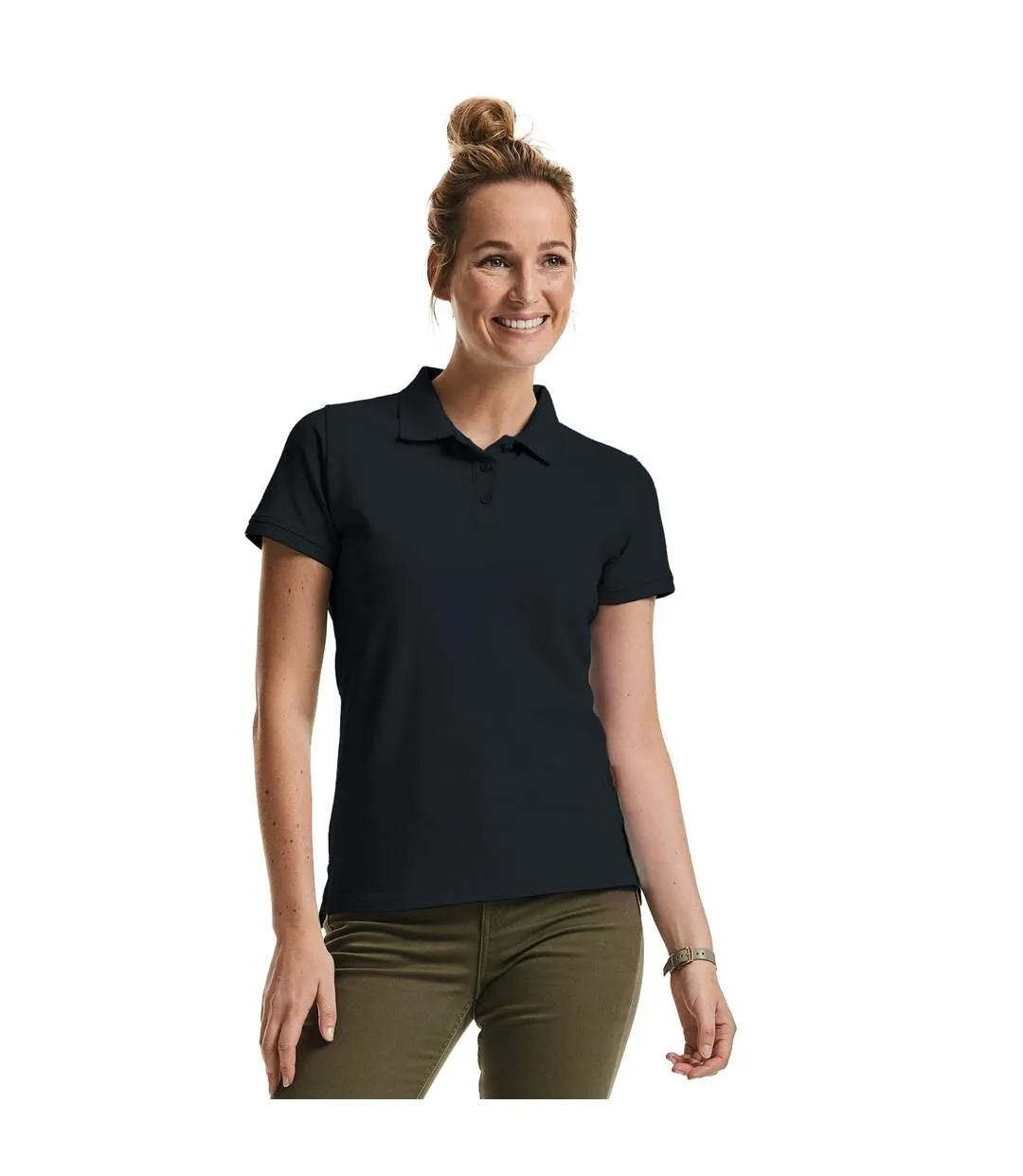 Polo femme noir Russell