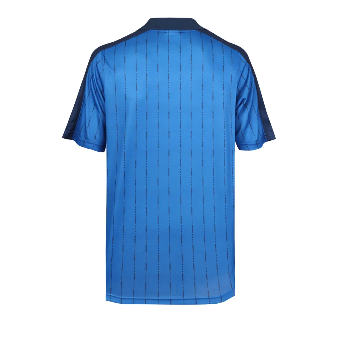 Polo manches courtes rayé bleu en coton Umbro - Maillot de corps Homme sur MenCorner