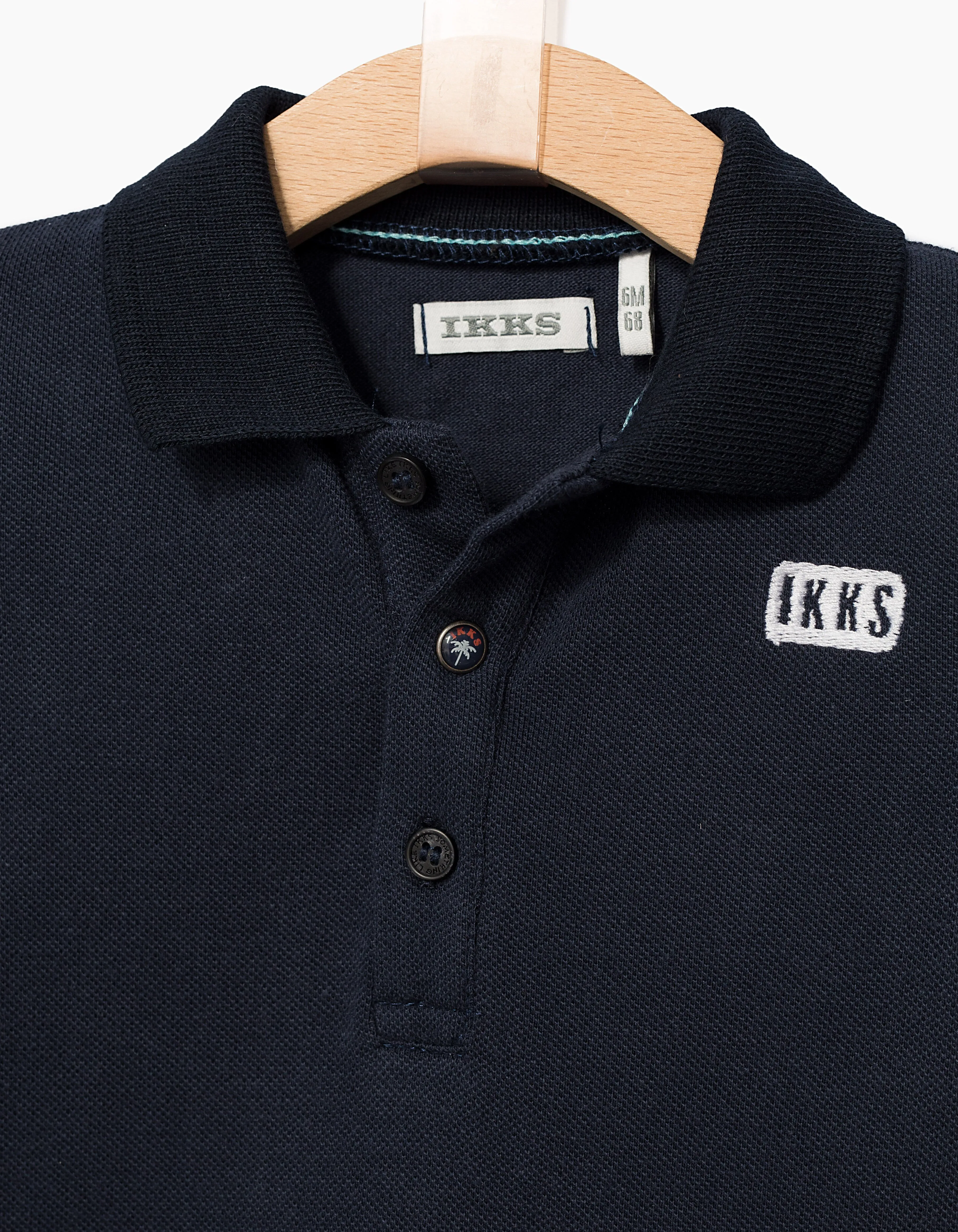 Polo navy avec print dos bébé garçon 