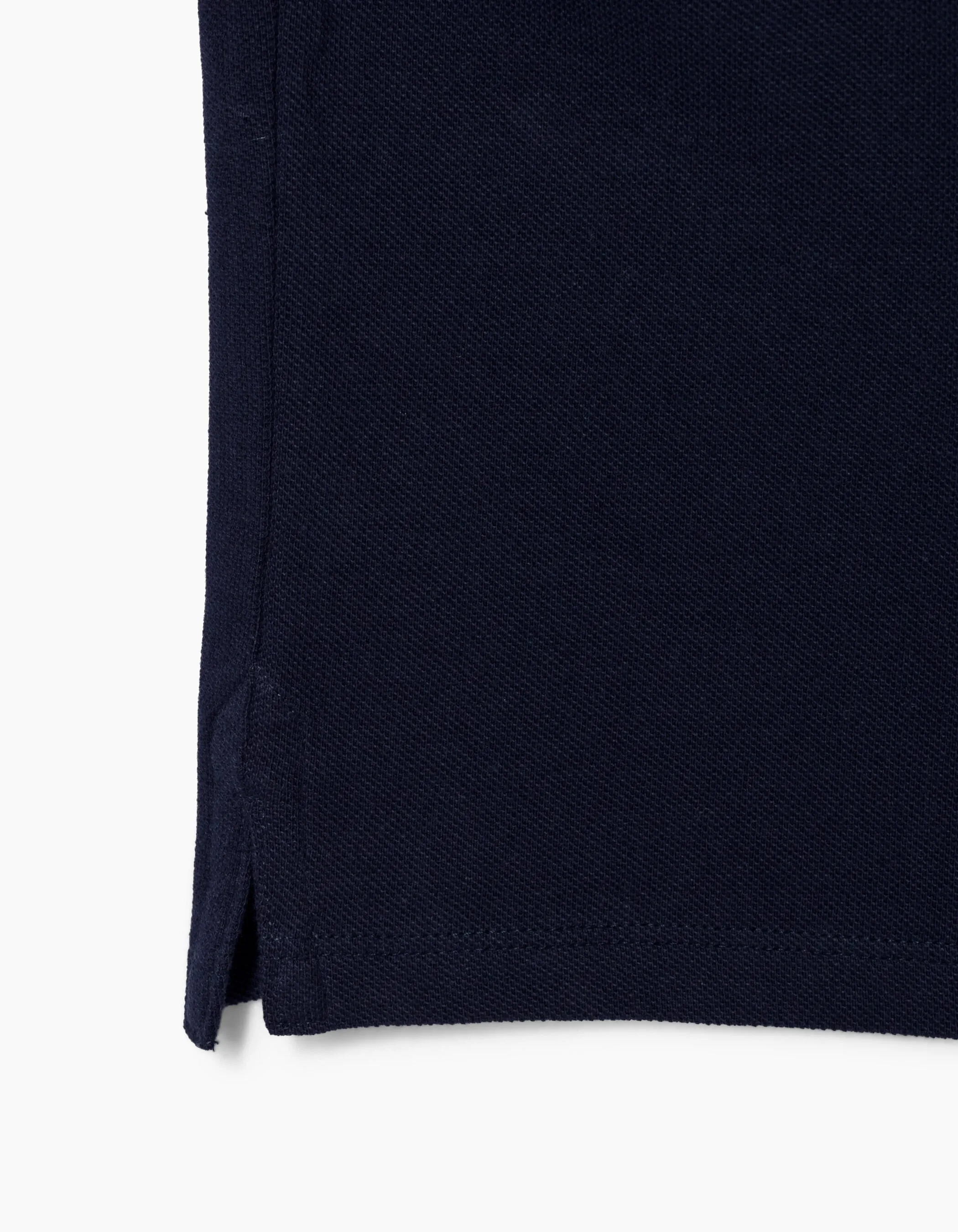 Polo navy en coton bio garçon 