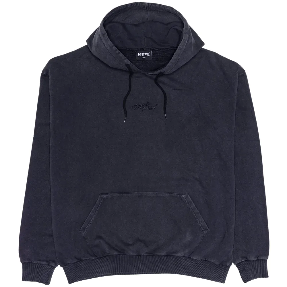 Signature Hoodie Washed Black