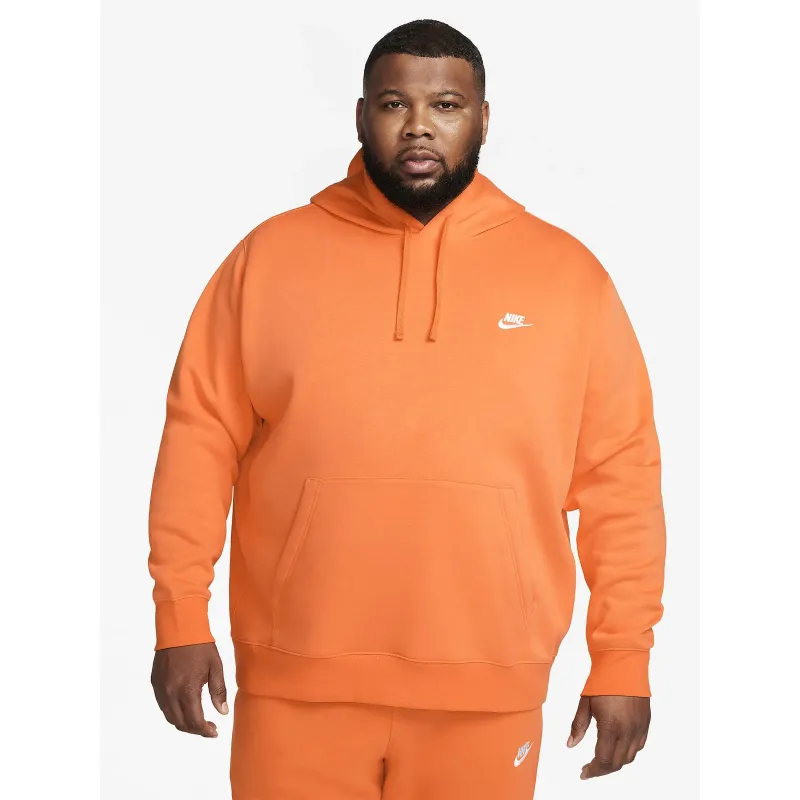 Sweat à capuche nsw club orange homme - Nike | wimod