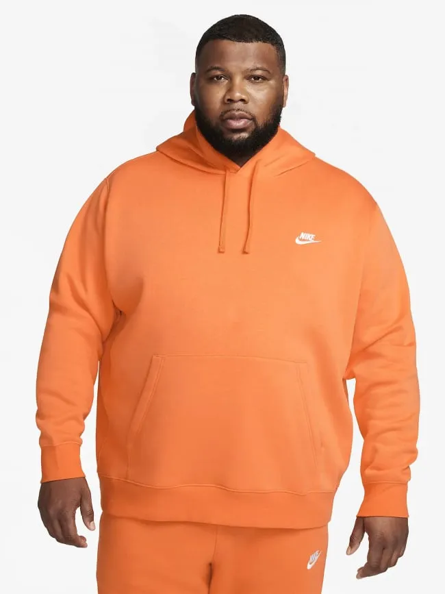 Sweat à capuche nsw club orange homme - Nike | wimod