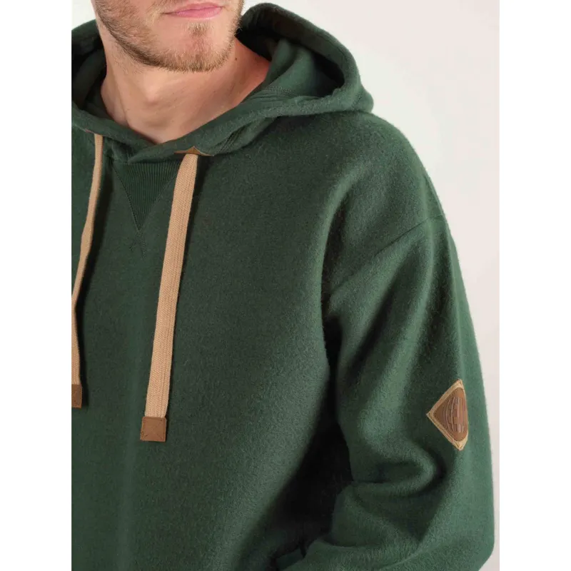 Sweat à capuche polaire duc vert homme - Deeluxe | wimod