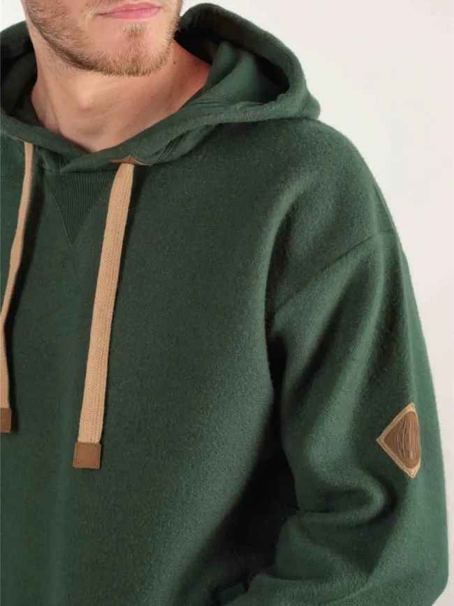 Sweat à capuche polaire duc vert homme - Deeluxe | wimod