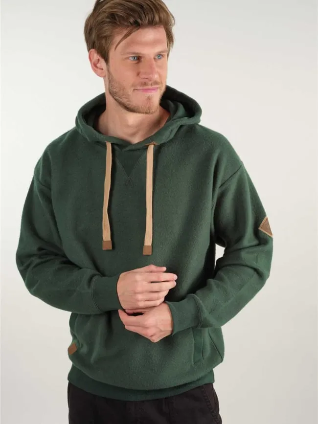 Sweat à capuche polaire duc vert homme - Deeluxe | wimod